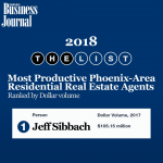 #1 Real Estate Agent in Phoenix-Metro – Phoenix Business Journal 2018