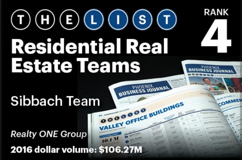Top Real Estate Team 2017 Sibbach Team