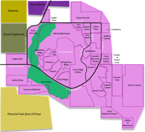 Troon neighborhood map