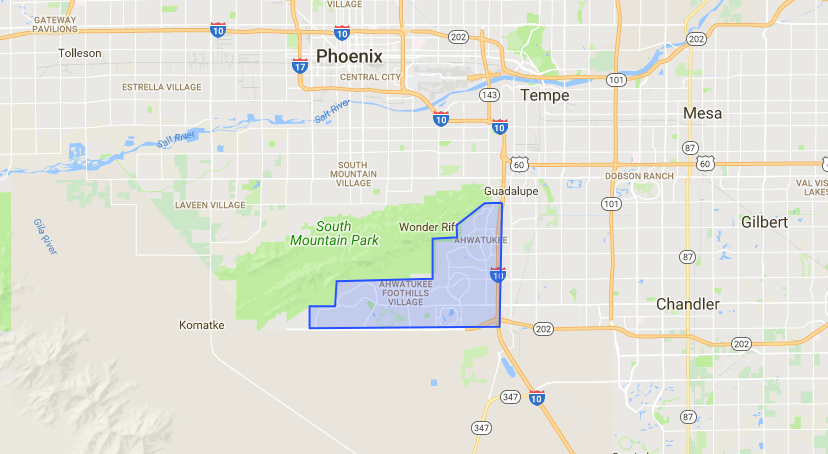 Map of Ahwatukee