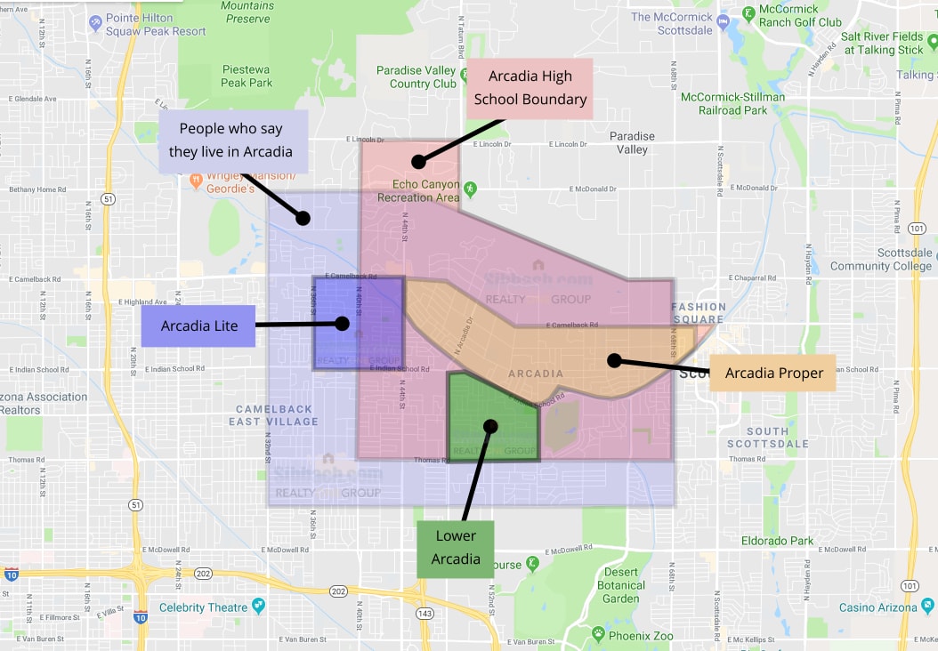 Arcadia Map