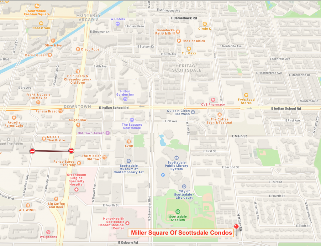 miller square condos map