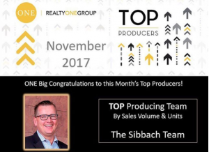 Top Producer Award - North Scottsdale Nov 2017